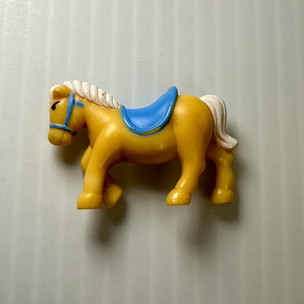 Vintage Blue Box Tiny Dreams Carry Along Riding School Figure Horse Replacement